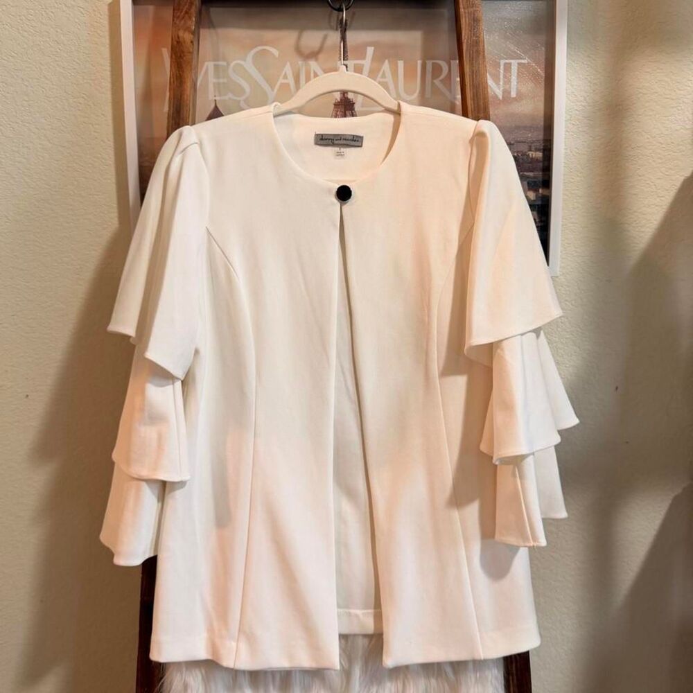 Unbranded Women's White and Cream Jacket
